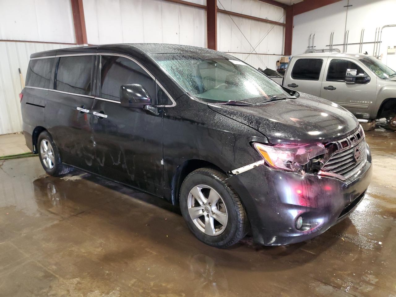 2013 Nissan Quest VIN JN8AE2KP8D9067950 Copart auction photo, side / front end damage thumbnail 4