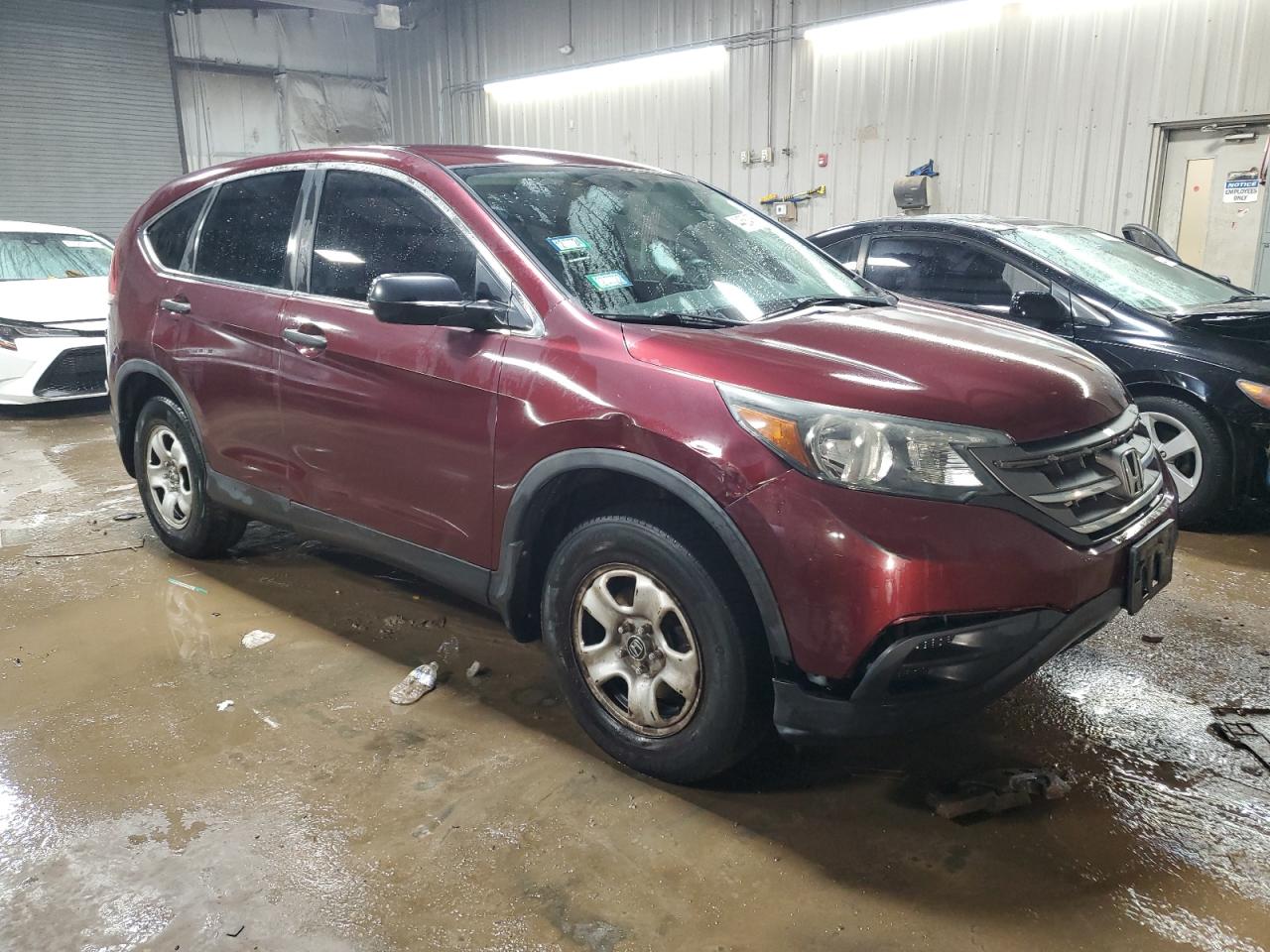 2014 Honda CR-V VIN 5J6RM4H32EL072125 Copart auction photo, front end / side damage thumbnail 4