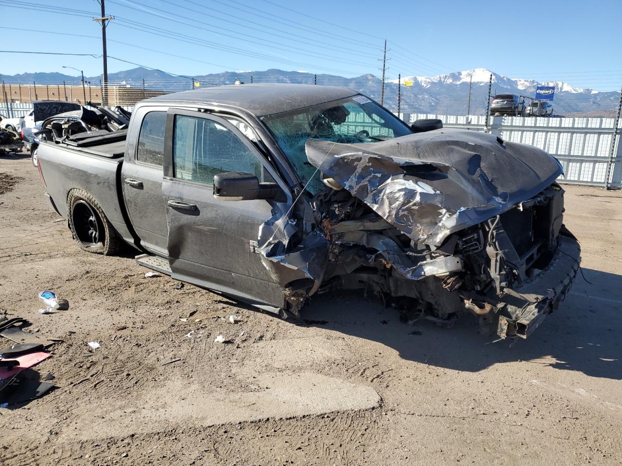 2016 RAM 1500 VIN 1C6RR7MT7GS172137 Copart auction photo, front end / side damage thumbnail 4