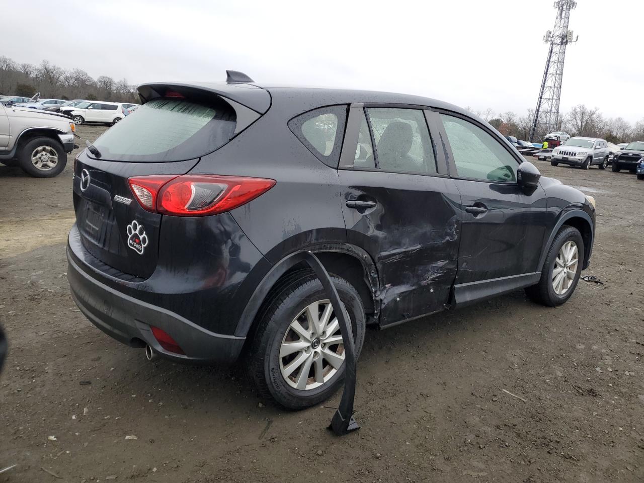 2013 Mazda CX-5 VIN JM3KE2BE0D0156535 Copart auction photo, side damage thumbnail 3