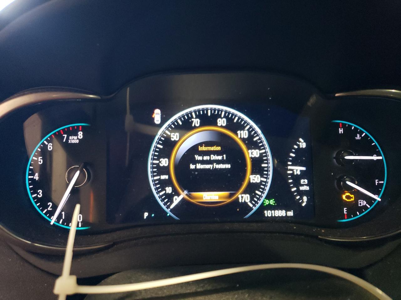2016 Buick LaCrosse VIN 1G4GB5G36GF157976 Copart auction photo, front end / side damage thumbnail 9