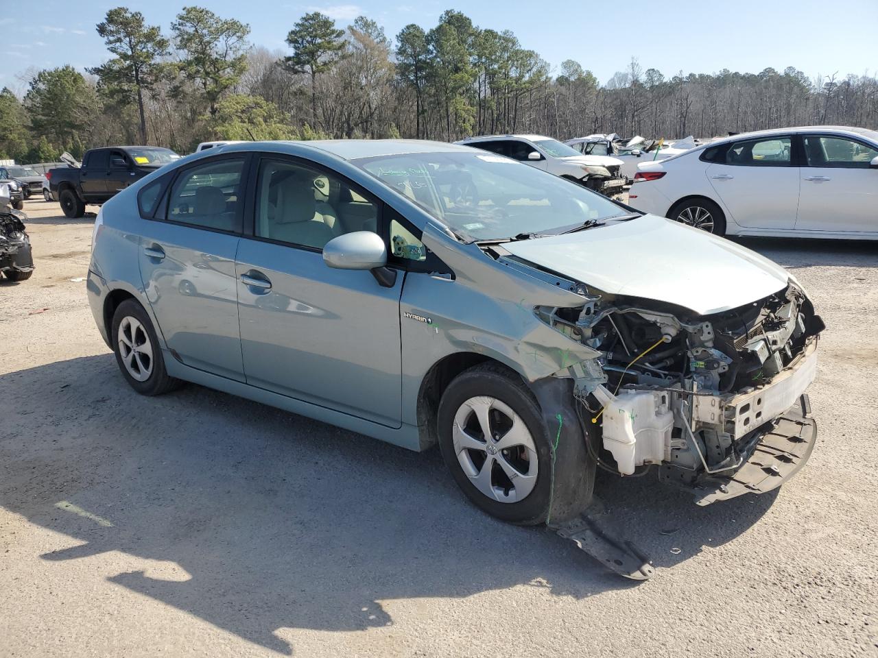 2013 Toyota Prius VIN JTDKN3DU7D5647125 Copart auction photo, front end damage thumbnail 4