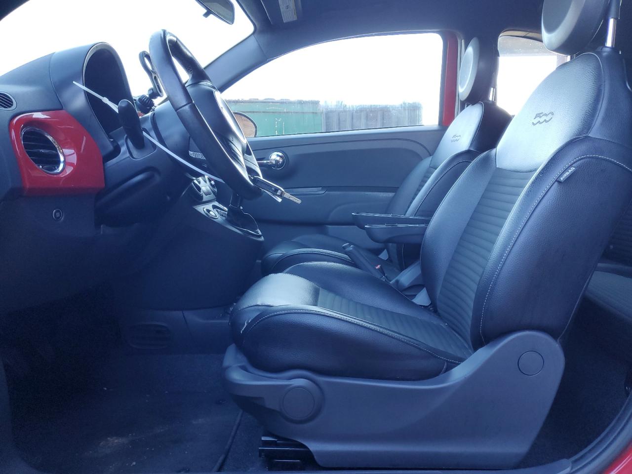 2015 Fiat 500 VIN 3C3CFFHH4FT690327 Copart auction photo, mechanical damage thumbnail 7
