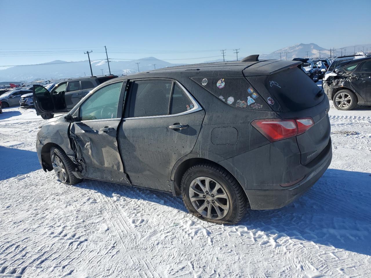 2018 Chevrolet Equinox VIN 2GNAXJEV6J6229728 Copart auction photo, side / front end damage thumbnail 2