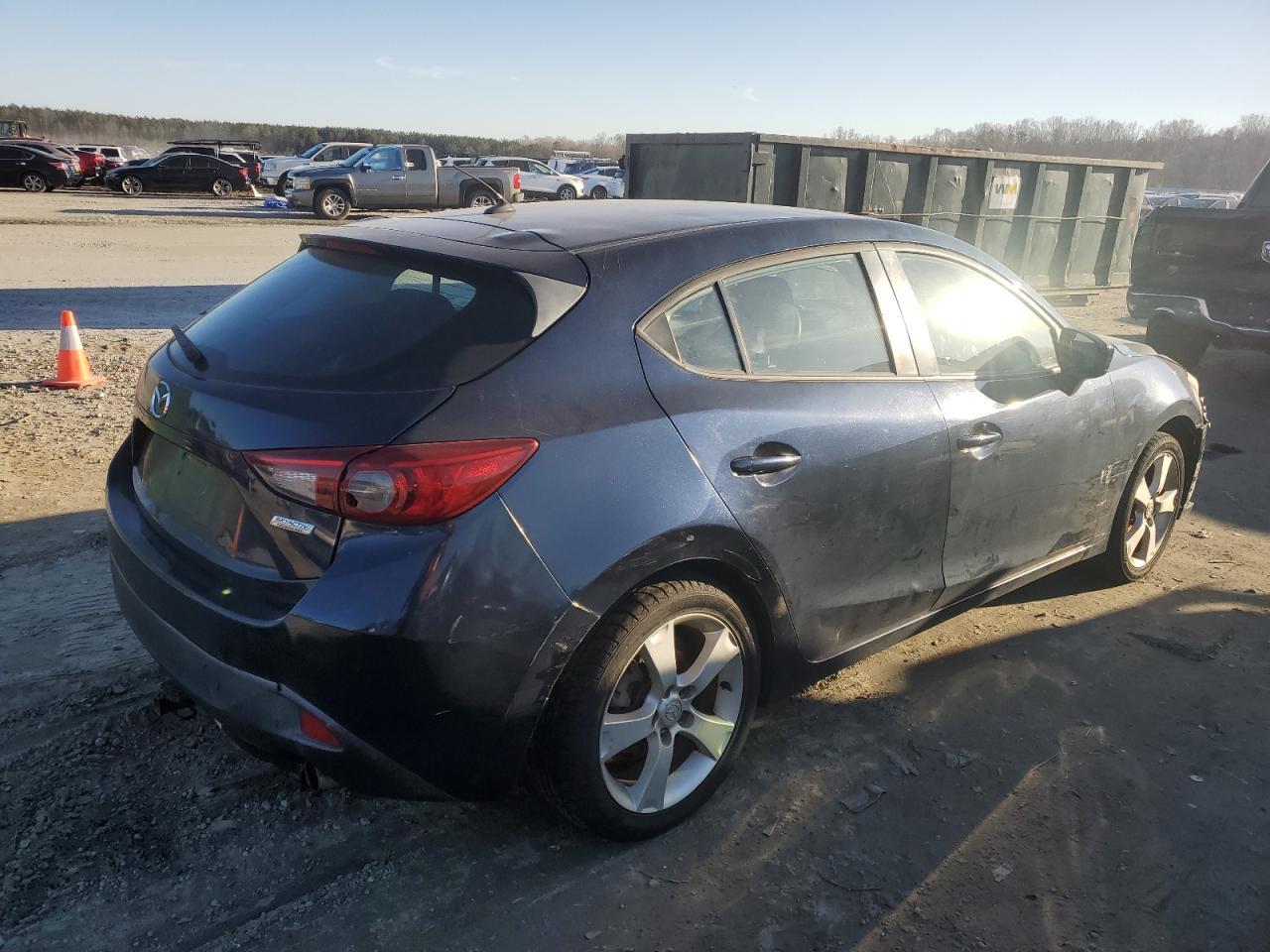 2015 Mazda 3 VIN JM1BM1K75F1245442 Copart auction photo, front end damage thumbnail 3