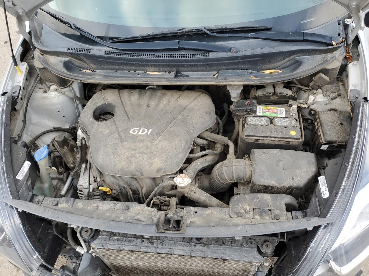 2013 KIA Rio VIN KNADM4A37D6183225 Copart auction photo, all over / undercarriage damage thumbnail 11