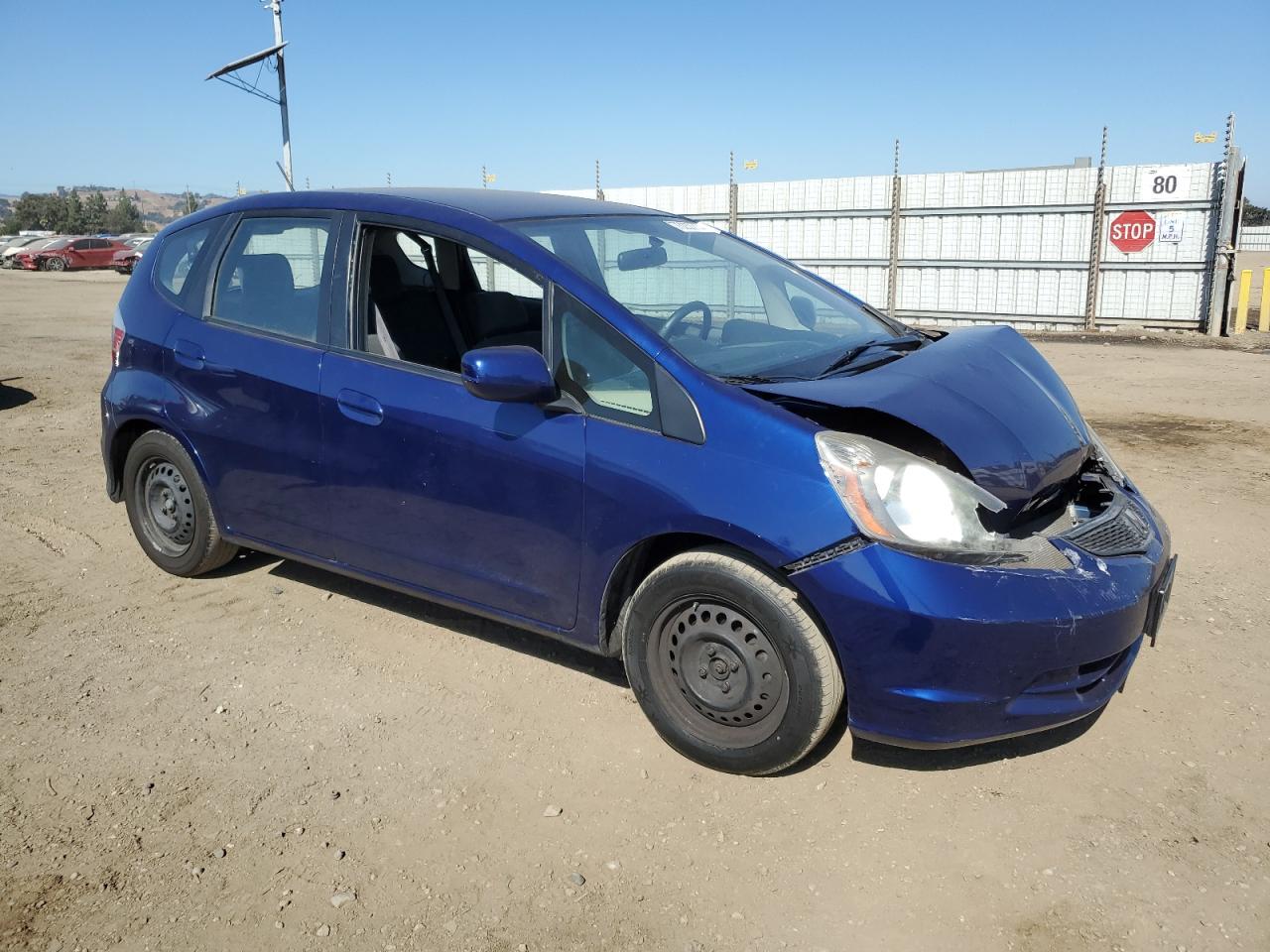 2013 Honda Fit VIN JHMGE8G33DC033849 Copart auction photo, front end / rear end damage thumbnail 4