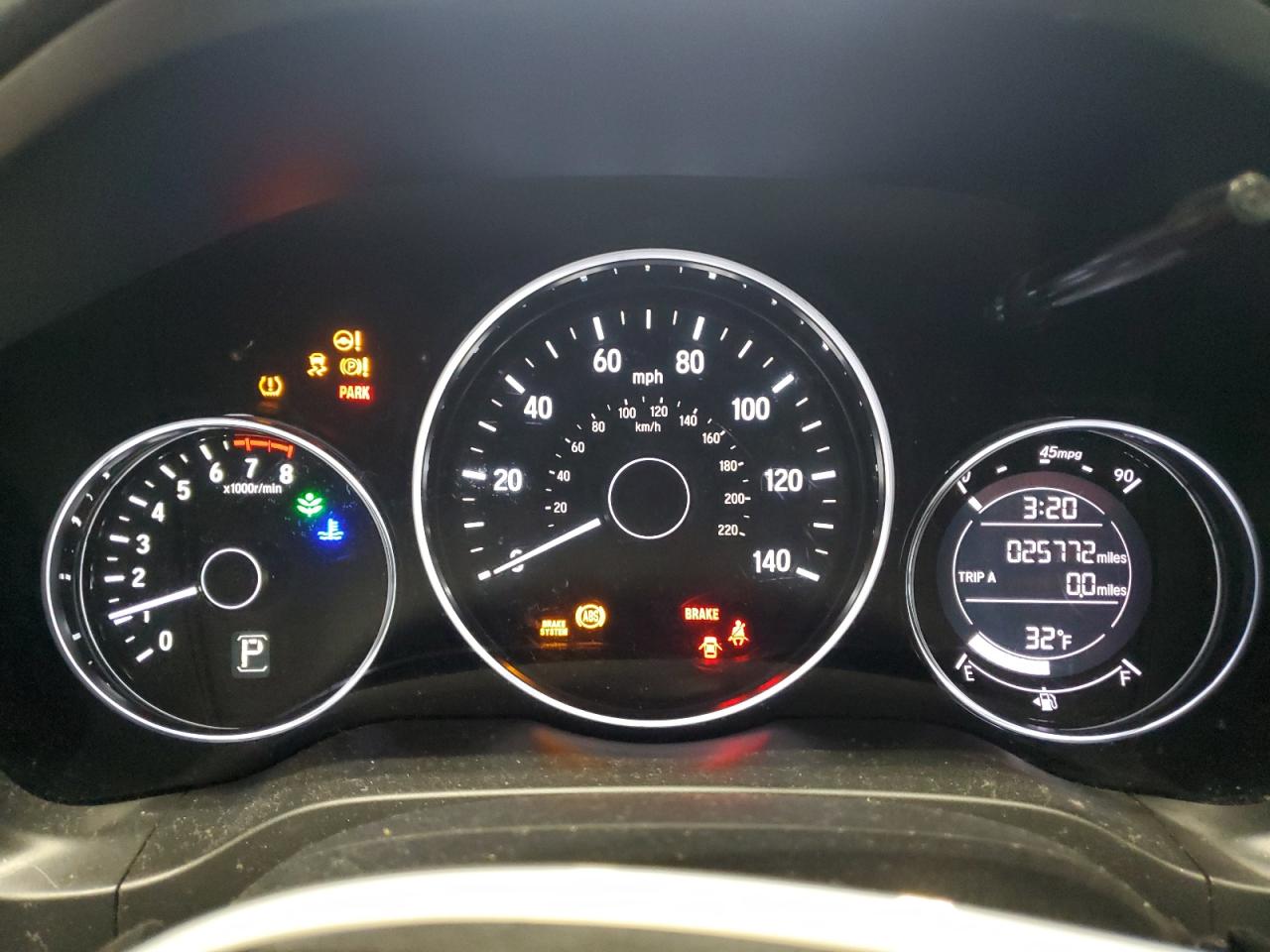2020 Honda HR-V VIN 3CZRU6H37LM712112 Copart auction photo, front end damage thumbnail 9