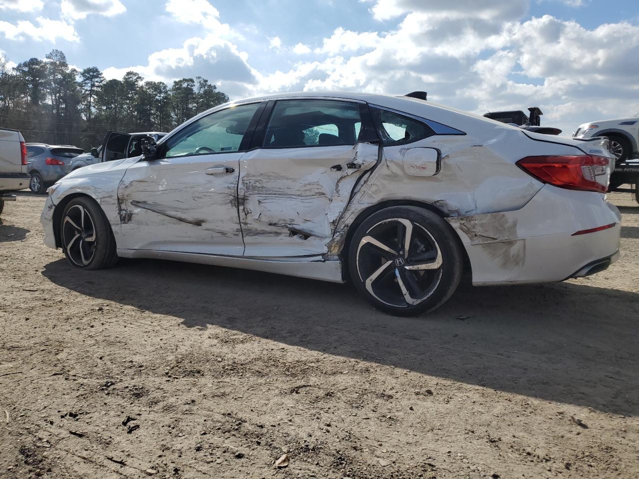 2022 Honda Accord VIN 1HGCV1F35NA119526 Copart auction photo, side damage thumbnail 2