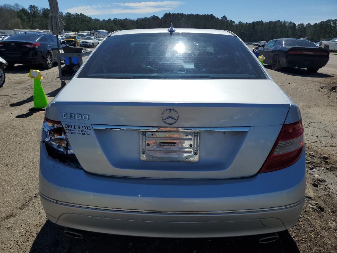 2011 Mercedes-Benz C-klasse VIN WDDGF5EB1BR180758 Copart auction photo, rear end damage thumbnail 6