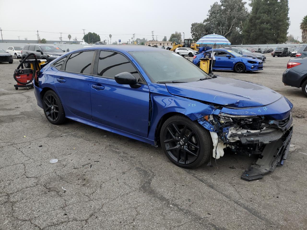2022 Honda Civic VIN 2HGFE2F52NH510851 Copart auction photo, front end / rear end damage thumbnail 4
