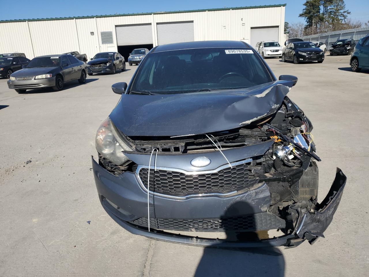 2014 KIA Forte VIN KNAFX4A81E5047546 Copart auction photo, front end damage thumbnail 5
