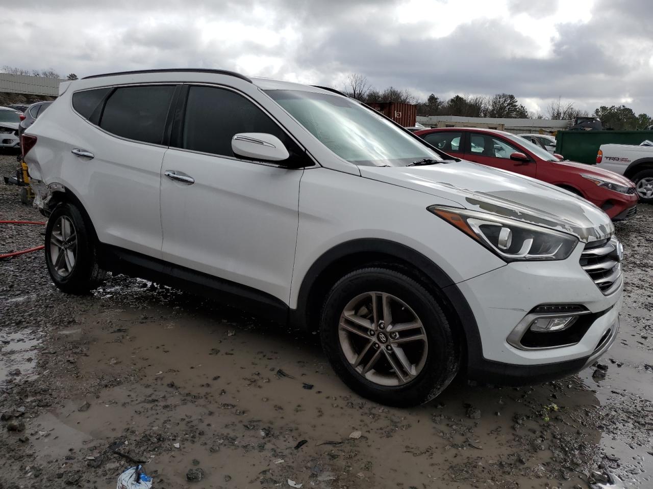 2018 Hyundai Santa Fe VIN 5NMZU3LB7JH067674 Copart auction photo, rear end damage thumbnail 4