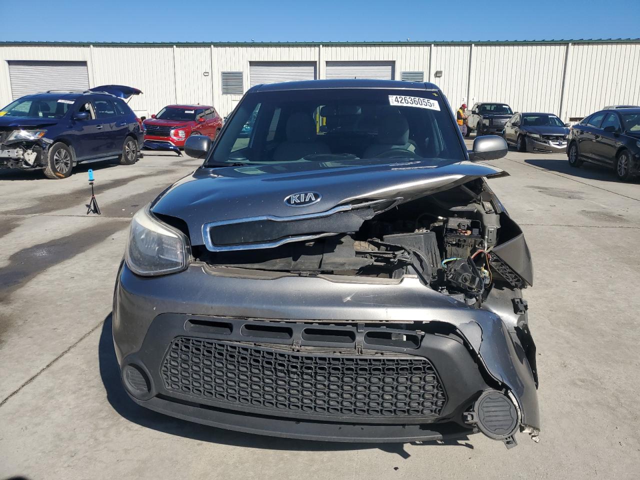 2015 KIA Soul VIN KNDJN2A27F7129788 Copart auction photo, front end damage thumbnail 5
