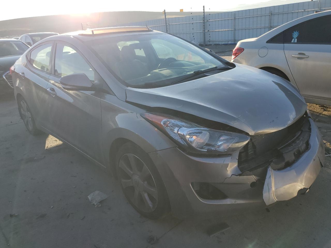 2013 Hyundai Elantra VIN 5NPDH4AE4DH295480 Copart auction photo, front end damage thumbnail 4