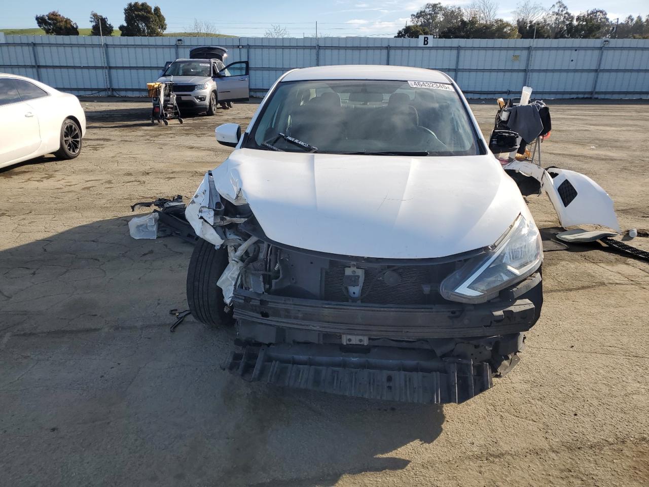 2017 Nissan Sentra VIN 3N1AB7AP1HY321424 Copart auction photo, front end damage thumbnail 5