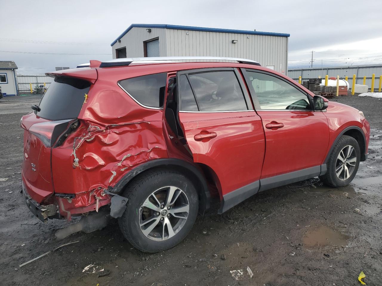 2016 Toyota RAV 4 VIN JTMRFREV0GJ077454 Copart auction photo, side / rear end damage thumbnail 3