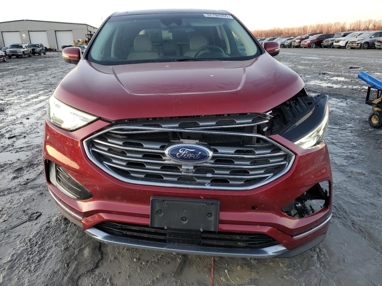 2019 Ford Edge VIN 2FMPK4K94KBB35054 Copart auction photo, front end / side damage thumbnail 5