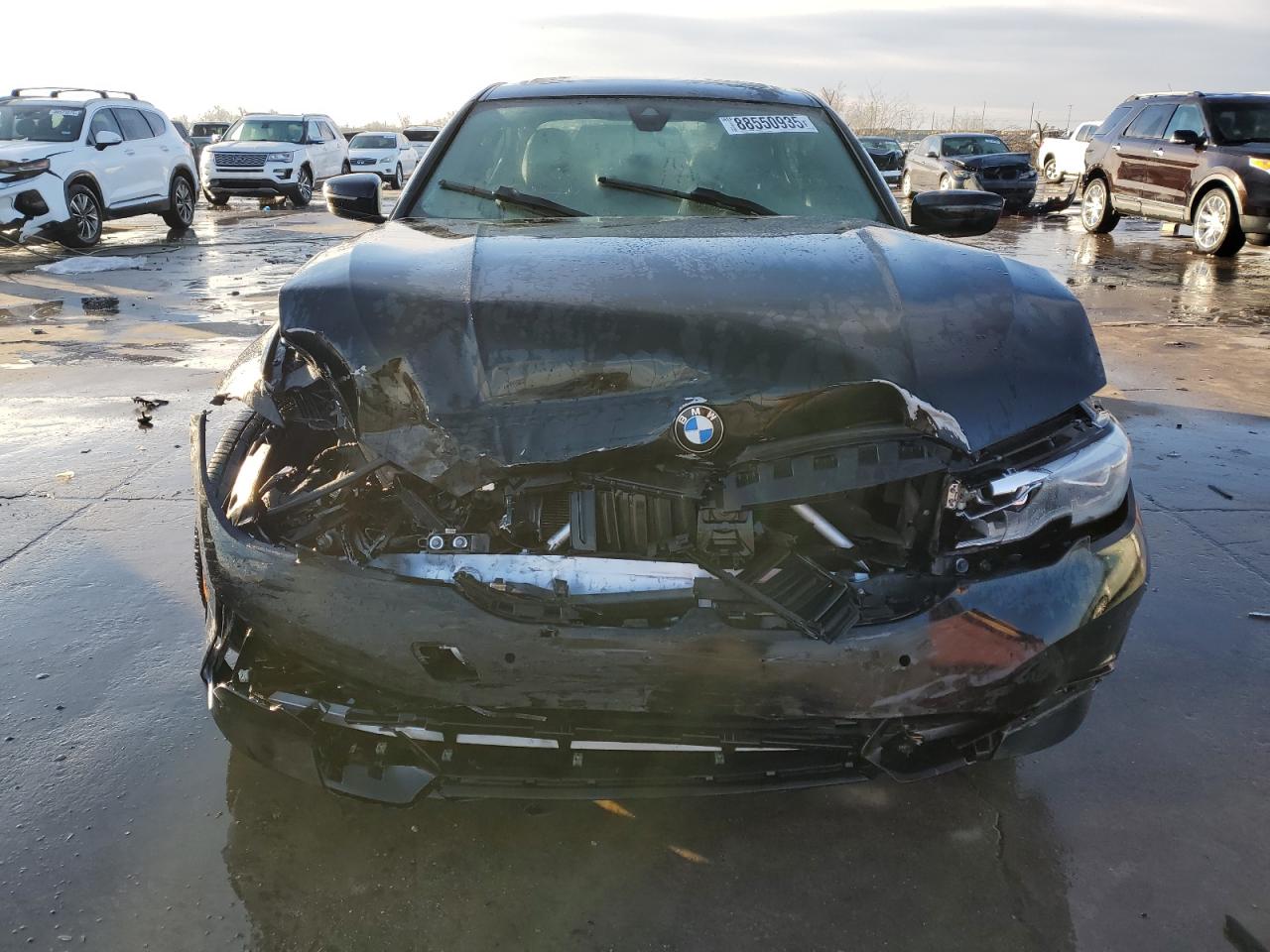 2020 BMW 3er VIN 3MW5R1J0XL8B21545 Copart auction photo, front end damage thumbnail 5