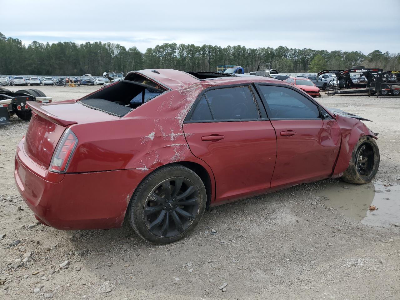 2014 Chrysler 300 VIN 2C3CCABG6EH311749 Copart auction photo, rollover damage thumbnail 3