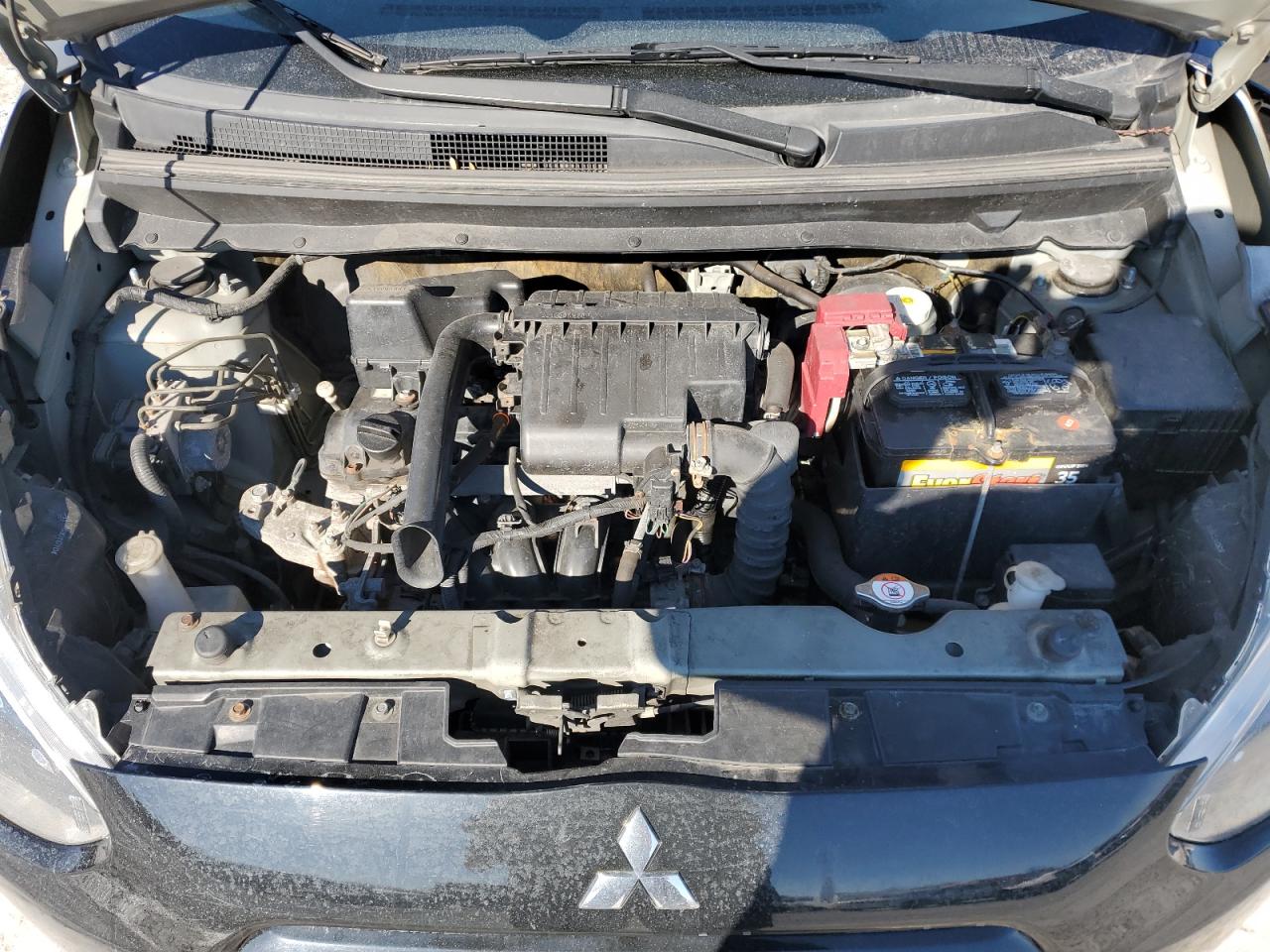 2015 Mitsubishi Mirage VIN ML32A3HJXFH010438 Copart auction photo, side / rear end damage thumbnail 13