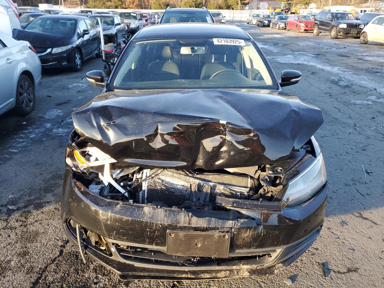 2014 Volkswagen Jetta VIN 3VWB17AJ2EM443239 Copart auction photo, front end damage thumbnail 5