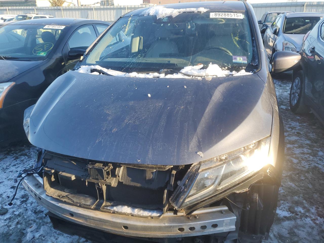 2019 Honda Odyssey VIN 5FNRL6H75KB080676 Copart auction photo, front end / side damage thumbnail 5