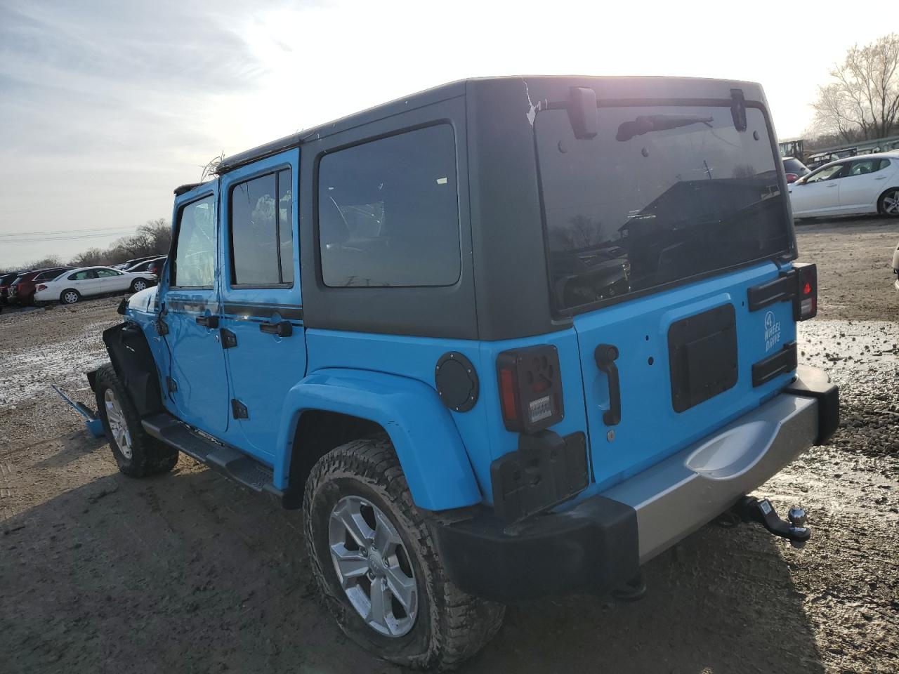 2017 Jeep Wrangler VIN 1C4BJWEG6HL620523 Copart auction photo, all over damage thumbnail 2