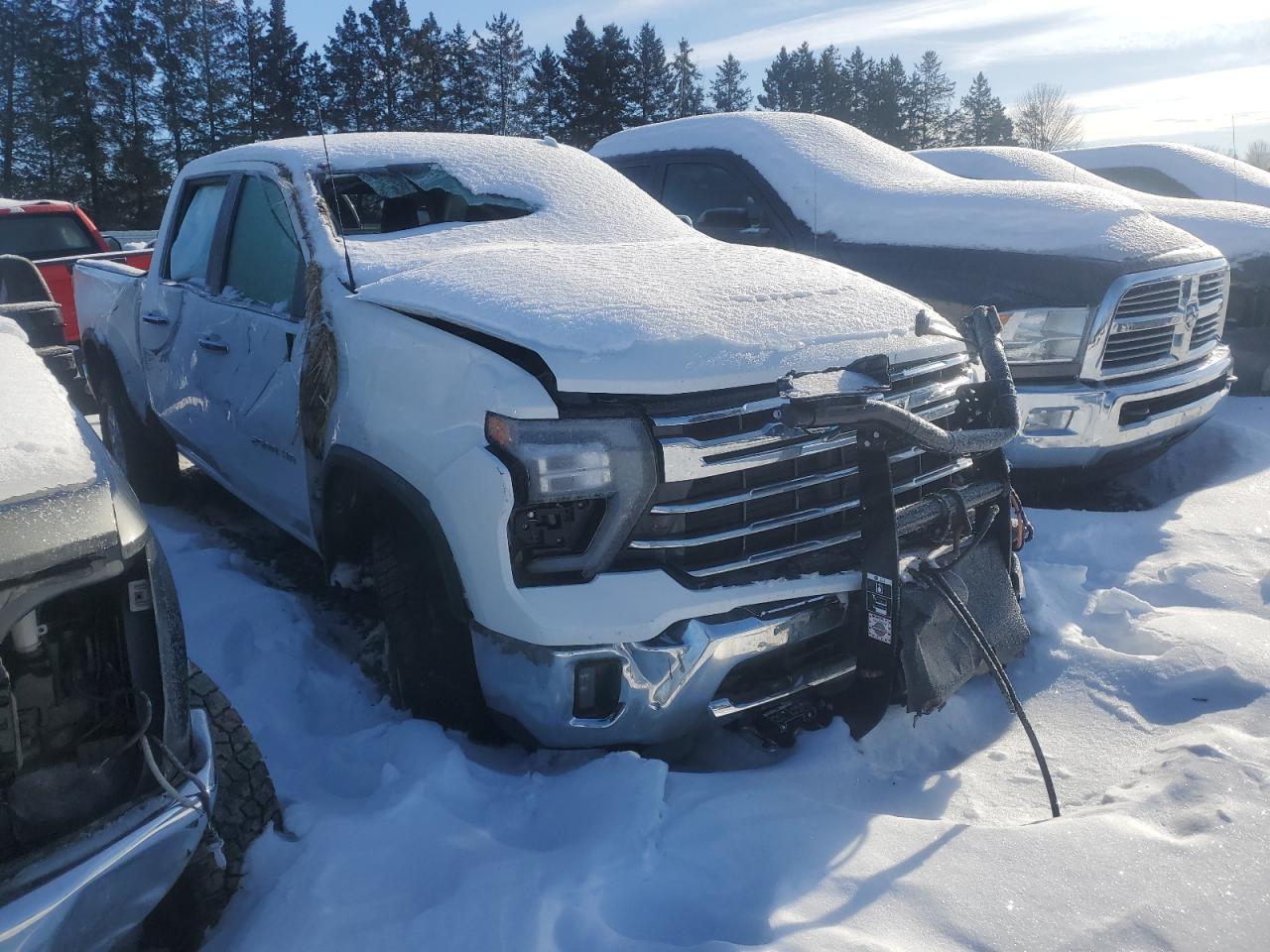2024 Chevrolet Silverado VIN 1GC4YPEY8RF124237 Copart auction photo, rollover damage thumbnail 4