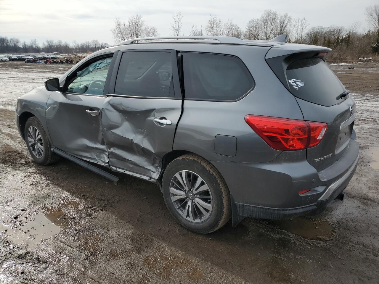 2019 Nissan Pathfinder VIN 5N1DR2MM5KC593741 Copart auction photo, side damage thumbnail 2