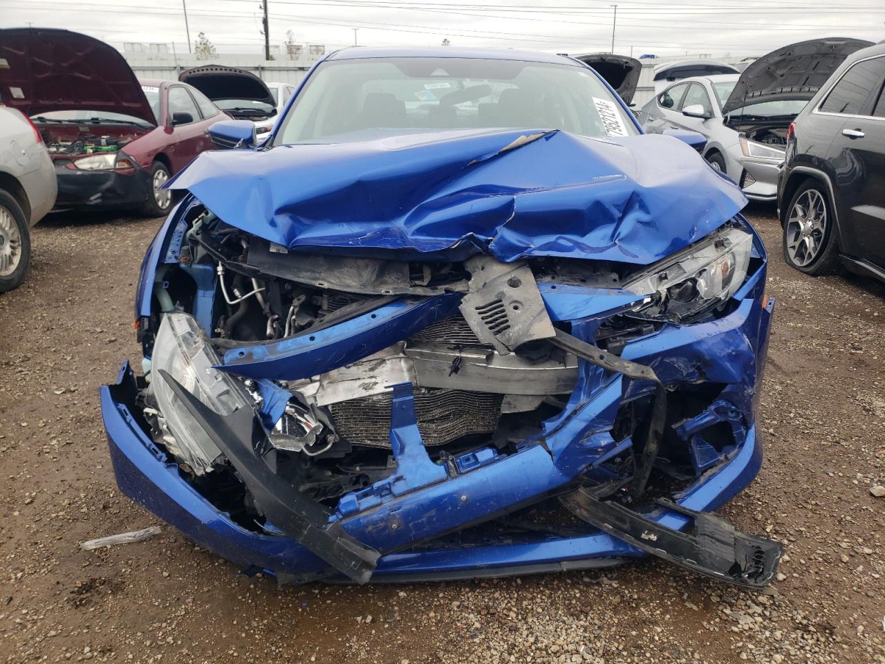 2019 Honda Civic VIN 19XFC2F65KE012289 Copart auction photo, front end / side damage thumbnail 5