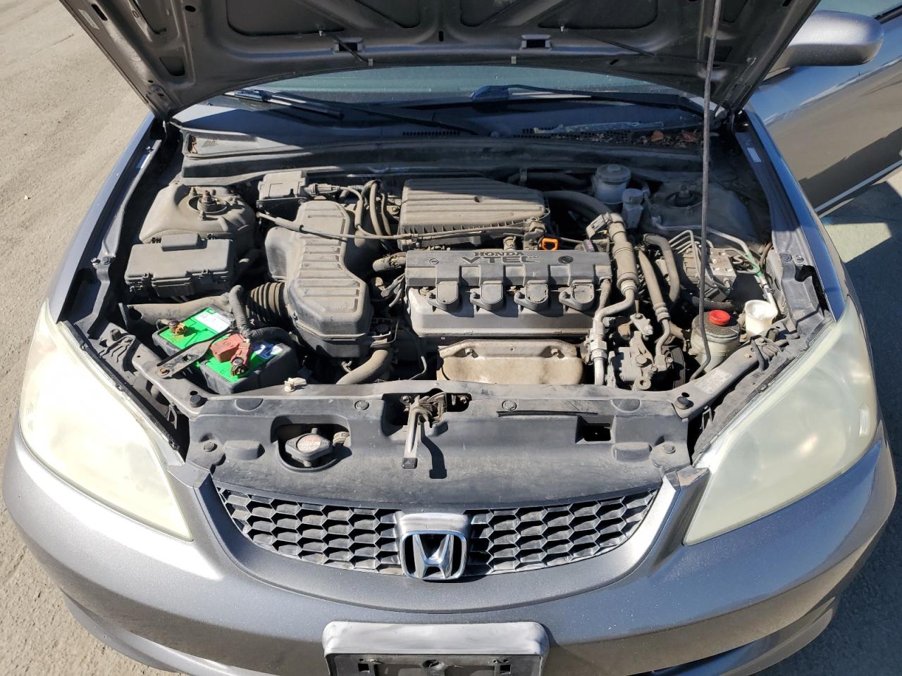 2004 Honda Civic VIN 1HGEM21054L036700 Copart auction photo, rear end damage thumbnail 11