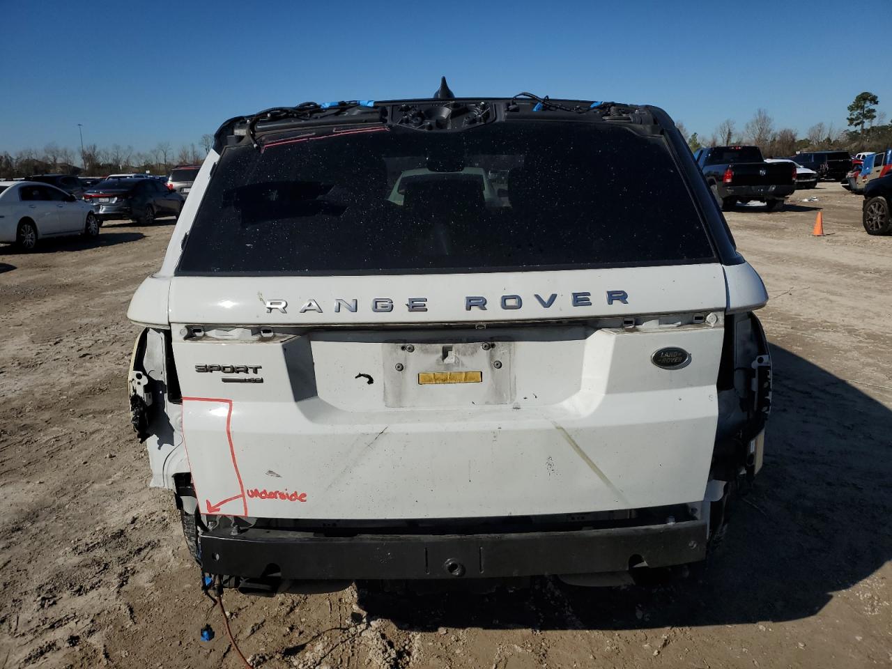 2018 Land Rover Range Rover VIN SALWR2RV8JA193903 Copart auction photo, burn / rear end damage thumbnail 6