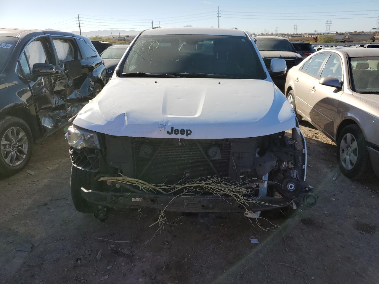 2017 Jeep Grand Cherokee VIN 1C4RJFAG5HC701727 Copart auction photo, front end / mechanical damage thumbnail 5