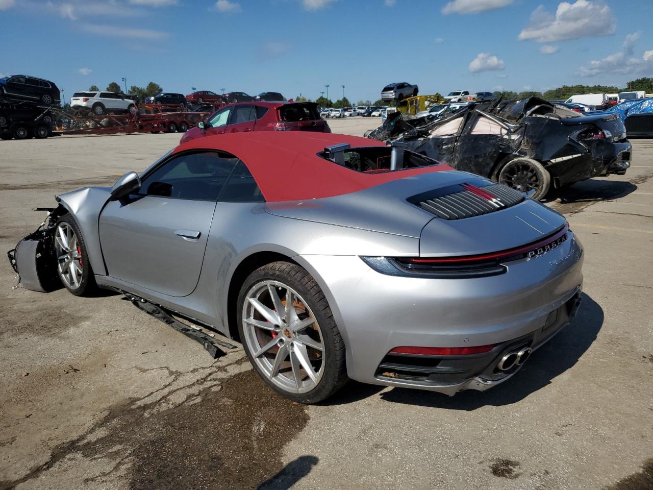 2022 Porsche 911 VIN WP0CB2A93NS244334 Copart auction photo, all over damage thumbnail 2