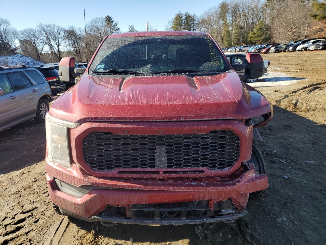 2021 Ford F-150 VIN 1FTFW1E85MKF01487 Copart auction photo, front end / side damage thumbnail 5