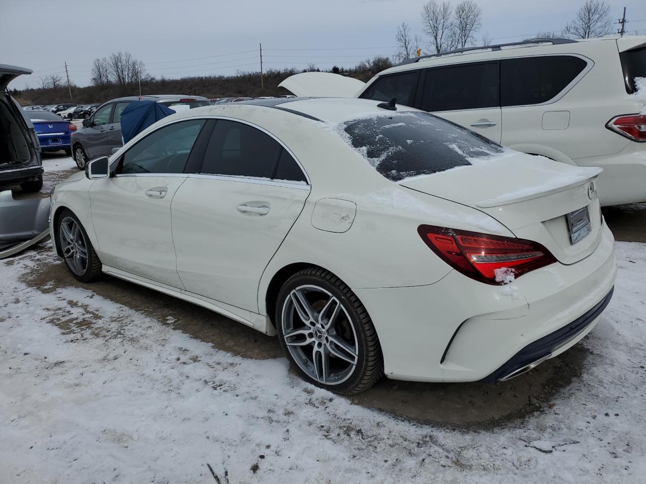 2018 Mercedes-Benz CLA-klasse VIN WDDSJ4GB7JN584265 Copart auction photo, vandalism / side damage thumbnail 2
