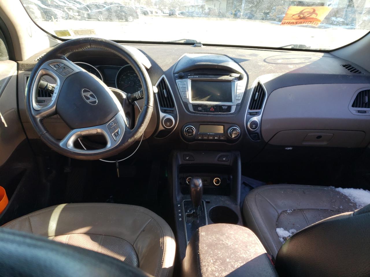 2012 Hyundai Tucson VIN KM8JUCAC6CU454054 Copart auction photo, rear end / front end damage thumbnail 8