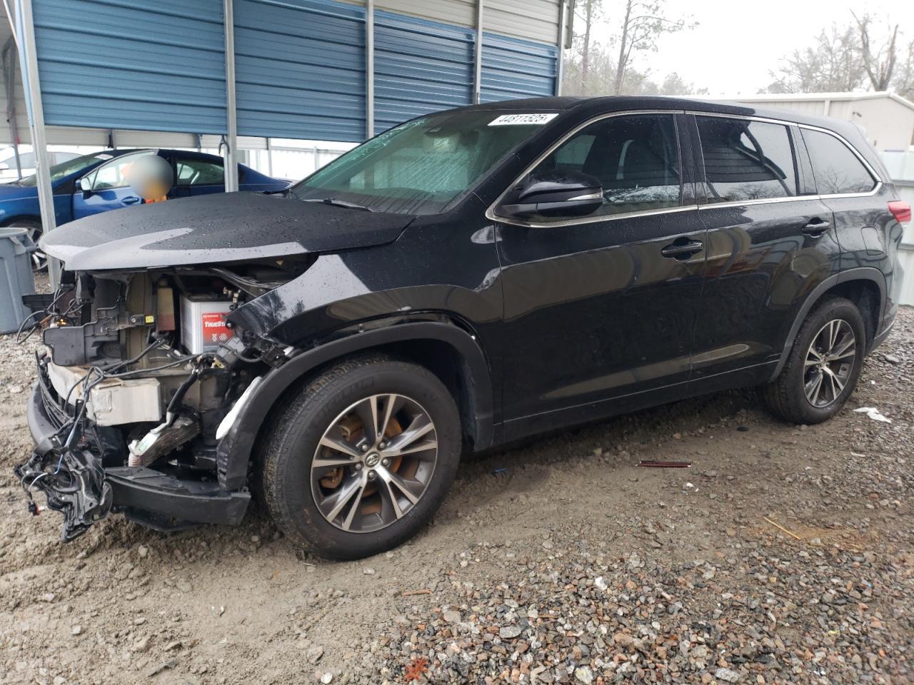 2017 Toyota Highlander VIN 5TDZZRFH6HS192581 Copart auction photo, front end damage thumbnail 2