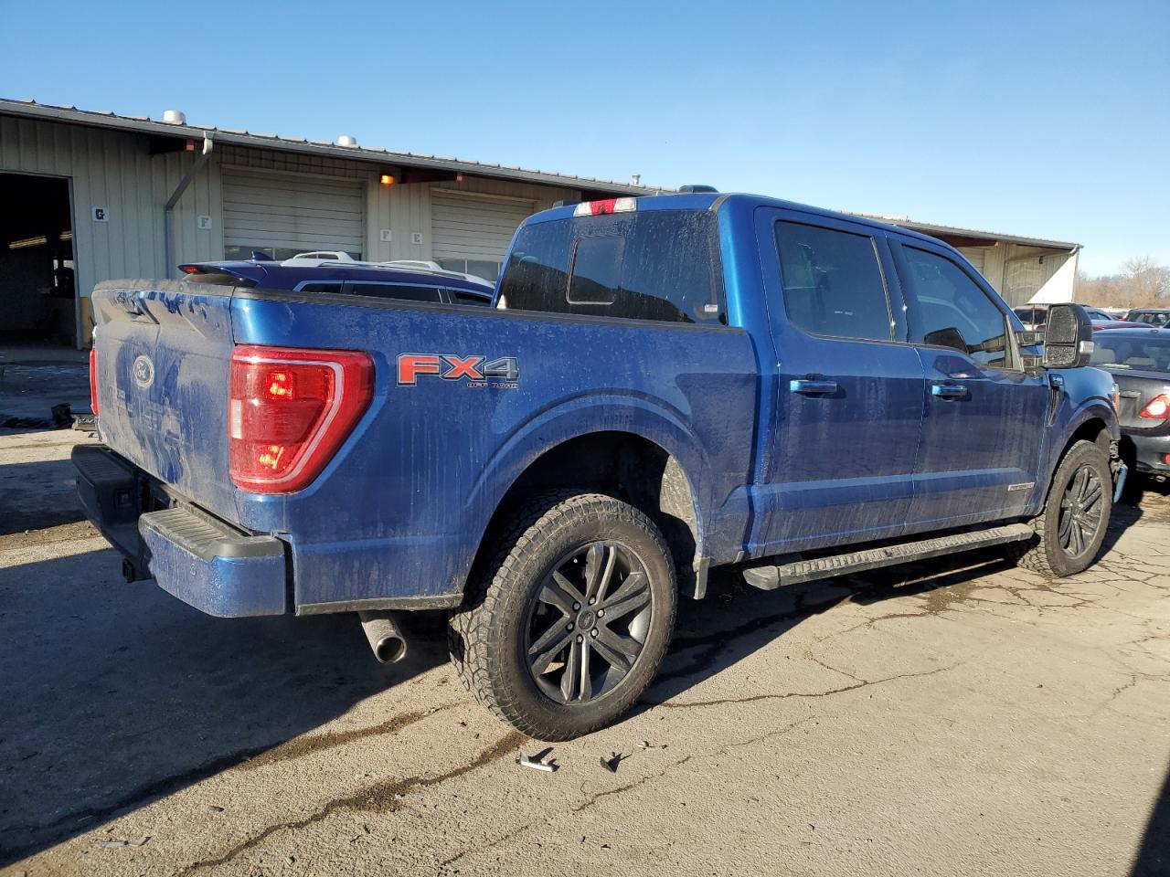2022 Ford F-150 VIN 1FTFW1ED2NFA43494 Copart auction photo, side / front end damage thumbnail 3
