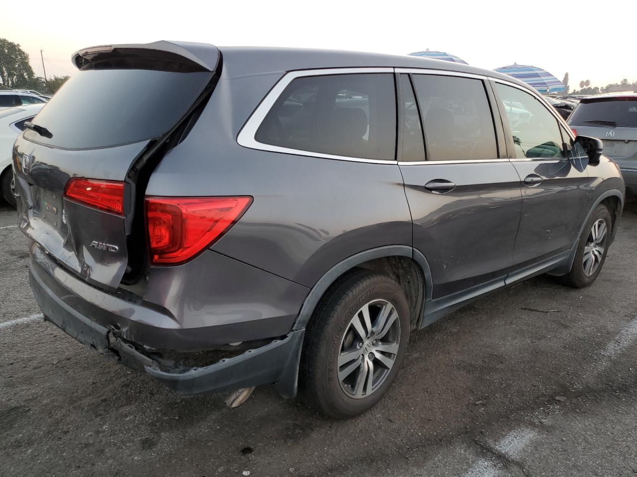 2016 Honda Pilot VIN 5FNYF6H32GB049151 Copart auction photo, rear end / minor dent/scratches damage thumbnail 3
