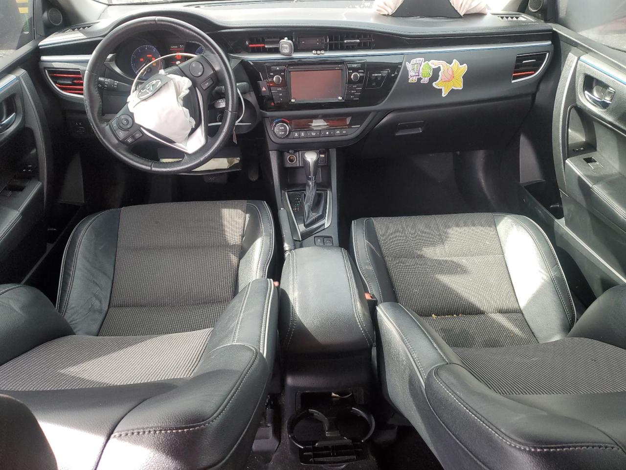 2015 Toyota Corolla VIN 2T1BURHE0FC371174 Copart auction photo, front end / side damage thumbnail 8