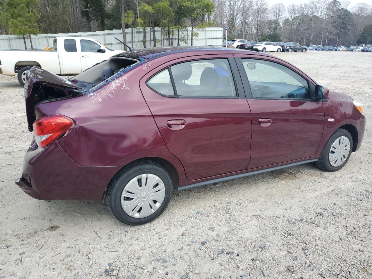 2019 Mitsubishi Mirage VIN ML32F3FJ5KHF11609 Copart auction photo, rear end damage thumbnail 3