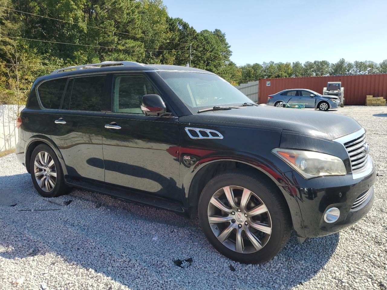 2014 Infiniti QX80 VIN JN8AZ2NFXE9552681 Copart auction photo, mechanical / minor dent/scratches damage thumbnail 4