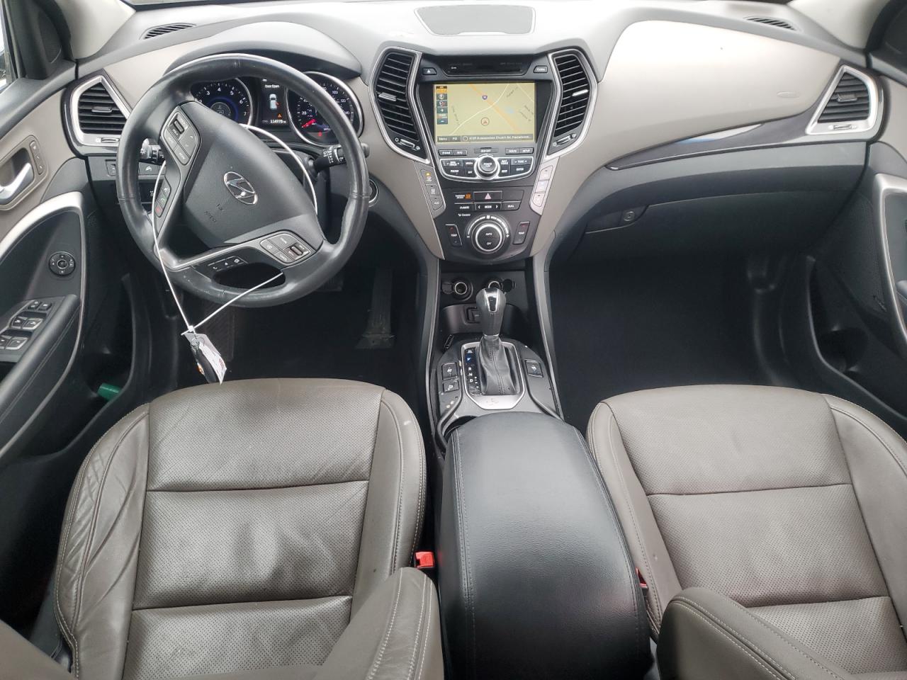 2015 Hyundai Santa Fe VIN KM8SRDHF8FU107440 Copart auction photo, side / minor dent/scratches damage thumbnail 8