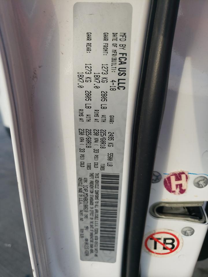 2019 Jeep Grand Cherokee VIN 1C4PJMDN8KD180610 Copart auction photo, undercarriage / side damage thumbnail 13