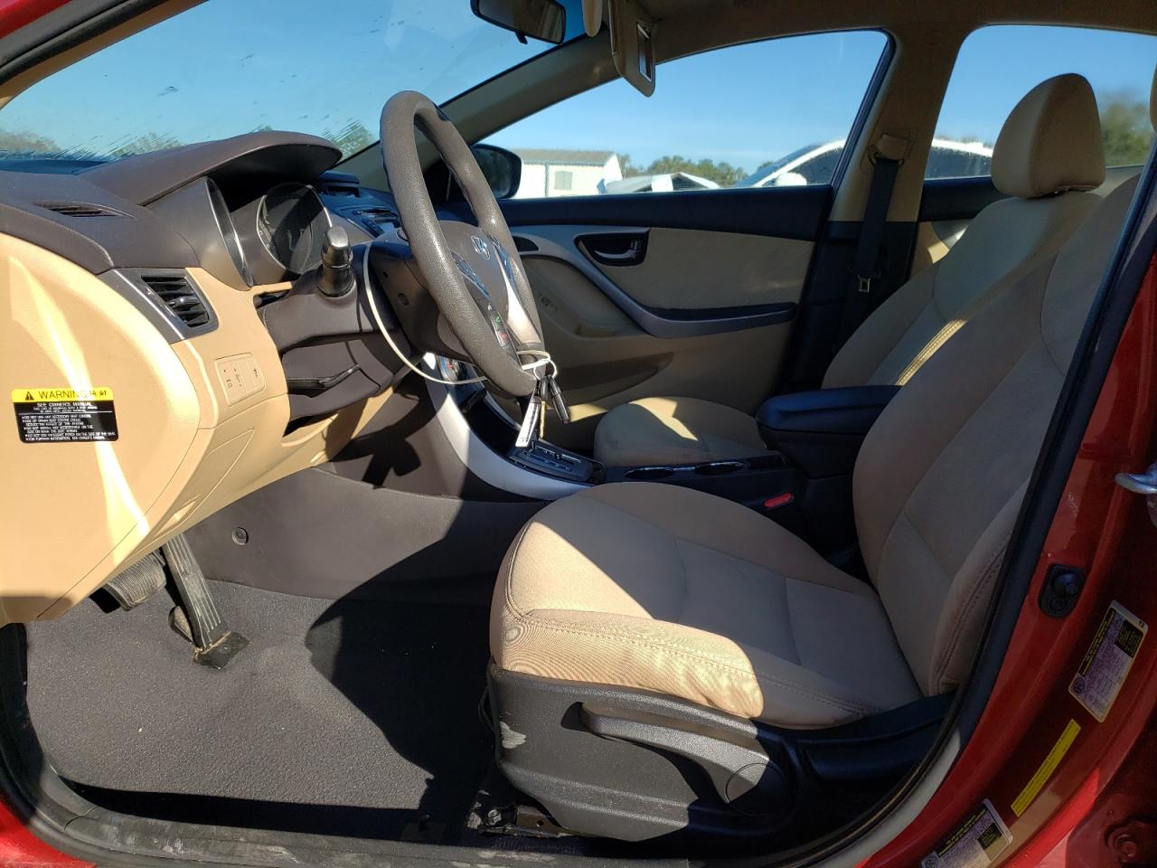 2013 Hyundai Elantra VIN 5NPDH4AE7DH321439 Copart auction photo, side damage thumbnail 7