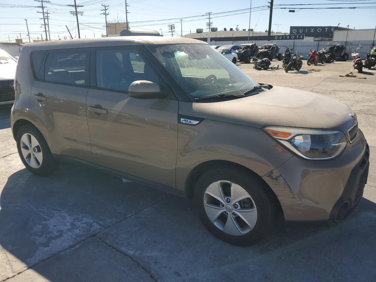 2015 KIA Soul VIN KNDJN2A24F7218900 Copart auction photo, front end / rear end damage thumbnail 4