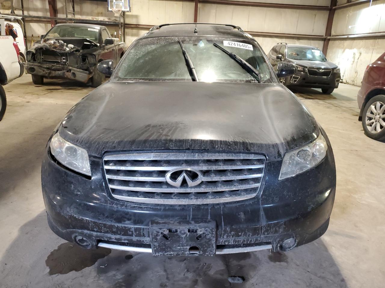 2008 Infiniti FX VIN JNRAS08W78X204546 Copart auction photo, front end / undercarriage damage thumbnail 5