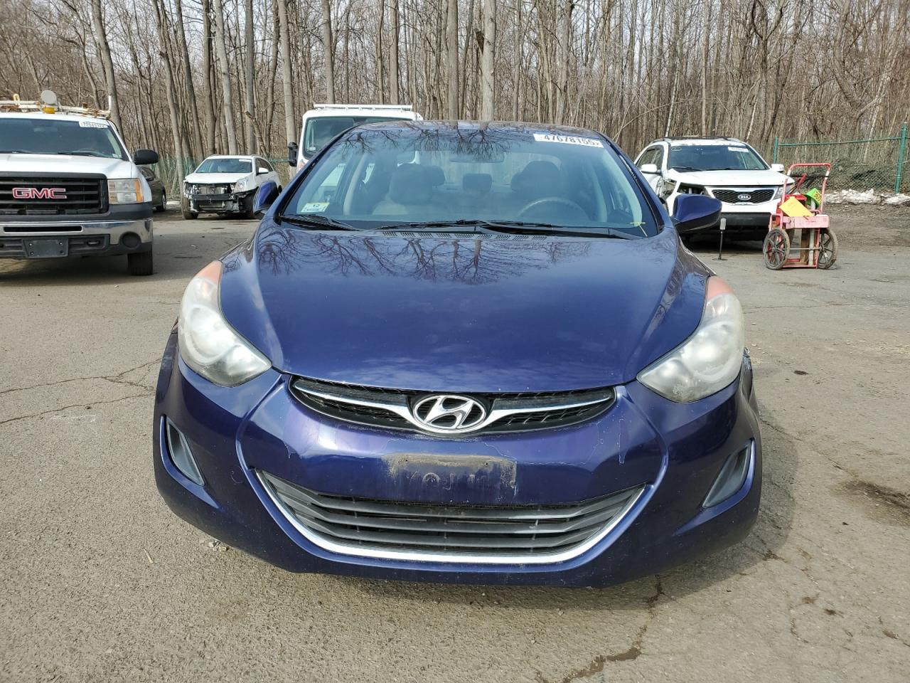 2011 Hyundai Elantra VIN 5NPDH4AE8BH053157 Copart auction photo, front end / rear end damage thumbnail 5